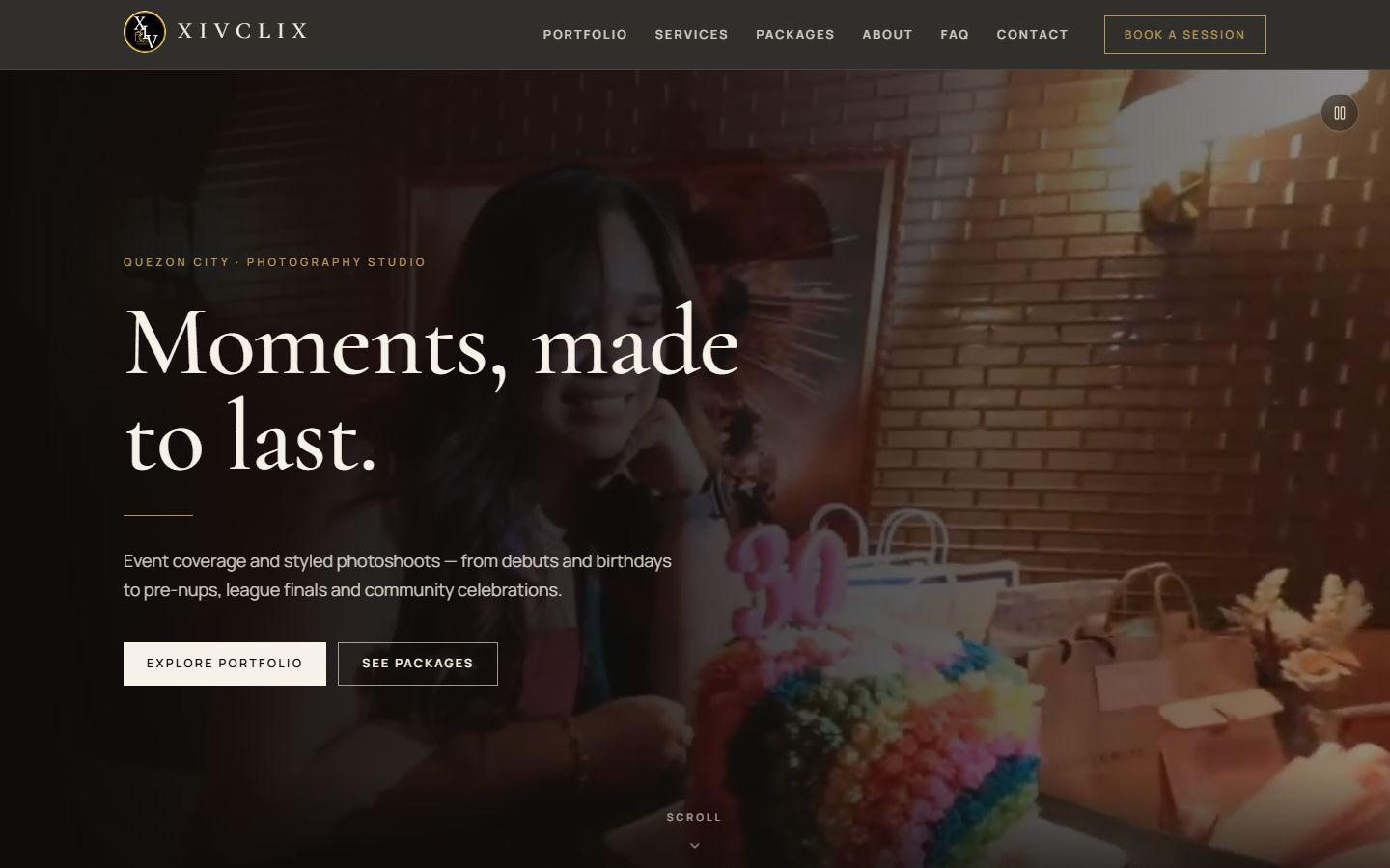 Homepage of the XIVCLIX website